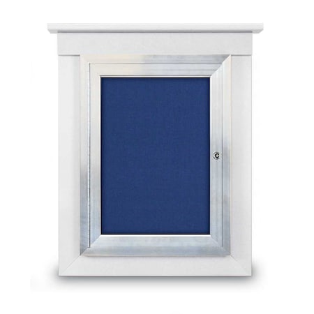 United Visual Products Sliding Glass Enclosed Letterboard, 72"x3, UV9007ACS-SATIN-GREY UV9007ACS-SATIN-GREY